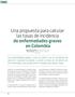 Una propuesta para calcular las tasas de incidencia de enfermedades graves en Colombia
