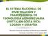 EL SISTEMA NACIONAL DE INVESTIGACIÓN Y TRANSFERENCIA DE TECNOLOGÍA AGROPECUARIA (SNITTA) EN COSTA RICA: LOGROS Y DESAFÍOS