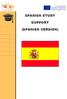 SPANISH STUDY SUPPORT (SPANISH VERSION)