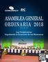 ASAMBLEA GENERAL ORDINARIA 2018