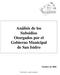 Análisis de los Subsidios Otorgados por el Gobierno Municipal de San Isidro Octubre de 2004