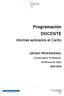 Programación DOCENTE. Idiomas aplicados al Canto GRADO PROFESIONAL. Conservatorio Profesional de Música de Gijón