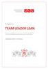 TEAM LEADER LEAN. Programa. Diciembre º Edición