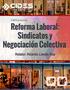 Reforma Laboral: Sindicatos y Negociación Colectiva Relator: Ricardo Liendo Roa