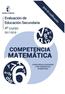 Matemáticas orientadas a las enseñanzas académicas Guía de codificación. Competencia matemática 4 ESO 2018