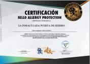 microbiológicas Certificado ALLERGY PROTECTION Bandeja para comensales alérgicos e intolerantes Cocina completamente equipada Sello ALLERGY PROTECCION Somos
