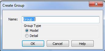 MEDIANTE EL EDITOR DE GRUPOS Solapa Modify Panel Create Create Group Seleccione el nombre al grupo Seleccione el tipo de grupo que desea crear.