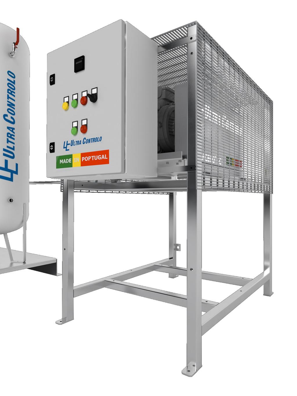 Aire ultraseco! La central de aire comprimido industrial hospitalario puede venir equipada con secadores de adsorción para un punto de rocío de -20º o -40ºC e incluso con filtros de carbón activo.