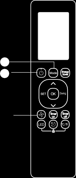 Presione el botón MODE (MODO) para seleccionar el modo HEAT (CALEFACCIÓN) (REFRIGERACIÓN). 2. Configure la temperatura deseada con el botón TEMP o TEMP 3.