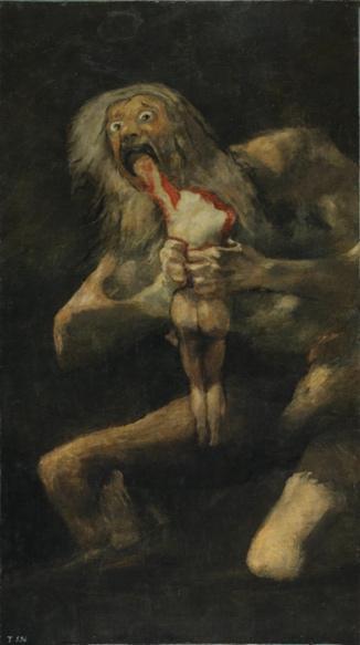 En los siguientes versos, Alberti se adueña de los cuadros de Goya y se sumerge en ellos para describir algunos en concreto como, por ejemplo: «A ti te dentelleo la cabeza» y «A ti te entierro