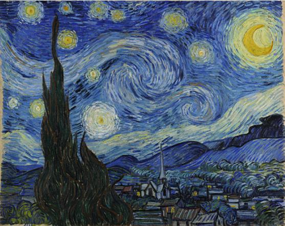 Ilustración 12. La noche estrellada (1889), Vincent Van Gogh.