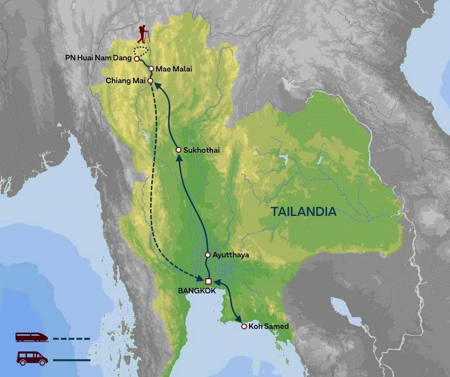 Siam, el antiguo nombre de Tailandia y con el que eran conocidos los reinos de Sukhothai, Ayutthaya, Thonburi y Rattanakosin entre 1238 y 1767, posee una amplísima cantidad de lugares que ofrecer de
