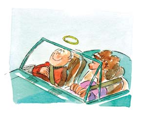 LOS NIÑOS EN EL AUTOMÓVIL REGLAS DEL TRÁNSITO Cuando lleve niños en su vehículo enfrentará grandes exigencias.