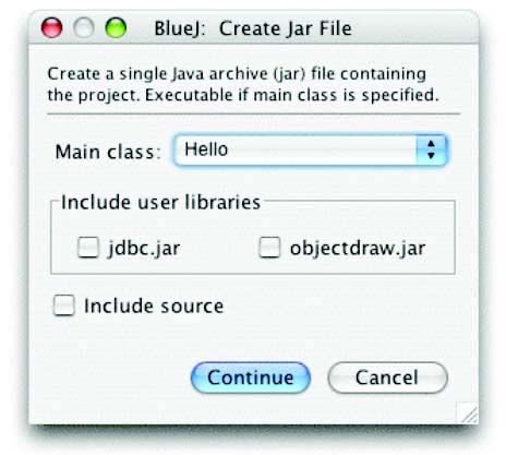 8 Creando aplicaciones autónomas ("stand-alone"). Sumario: Para crear una aplicación autónoma use Project Create Jar File... BlueJ puede crear ficheros ejecutables jar.