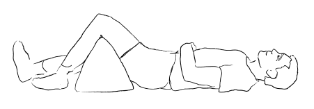 Flexibilidad Podría ser necesario pasar días y posiblemente semanas sentado o acostado de espaldas en posición de reposo, con la pierna apoyada sobre muchas almohadas.