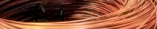 A este cobre, de 8 mm de diámetro, se le denomina técnicamente alambrón.