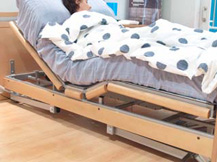 Las camas articuladas deben constar de cuatro módulos: módulo móvil para cabeza y tronco, módulo fijo para glúteos y dos módulos móviles articulados entre sí a la altura de las rodillas para muslos y