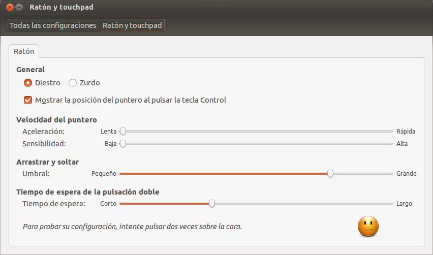 Punteros del ratón Ubuntu dispone de una funcionalidad que permite localizar el puntero del ratón pulsando la tecla Control.