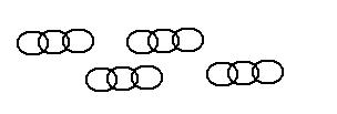 Solución al problema 29: Si abrimos un eslabón de cada una de las cuatro cadenas, podremos enganchar la primera con la segunda, la segunda con la tercera, la tercera con