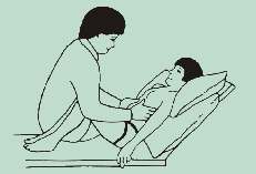 EJERCICIOS RESPIRATORIOS Respiración profunda 1) El niño debe estar cómodamente semisentado con dos o tres cojines detrás de la cabeza y de los hombros. Las rodillas deben estar dobladas (19).