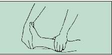 mente (aunque sin hacer daño), entre el pulgar y los otros dedos. Mientras tanto, con la otra mano debe mantenerle estirada la rodilla.