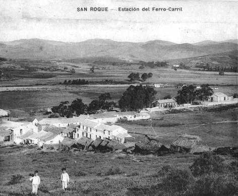 1909, NACIMIENTO DE LA ESTACIÓN DE SAN ROQUE Estación de San Roque en 1910.