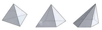 htm Pirámides Son poliedros que apoyados en su base terminan en un vértice.