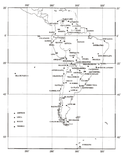 10 Nuevo Marco de Referencia para Chile de Geodesia (IAG), realizada en Río de Janeiro en septiembre de 1997, dichos resultados se traducen en el Marco de Referencia Continental de mayor precisión de