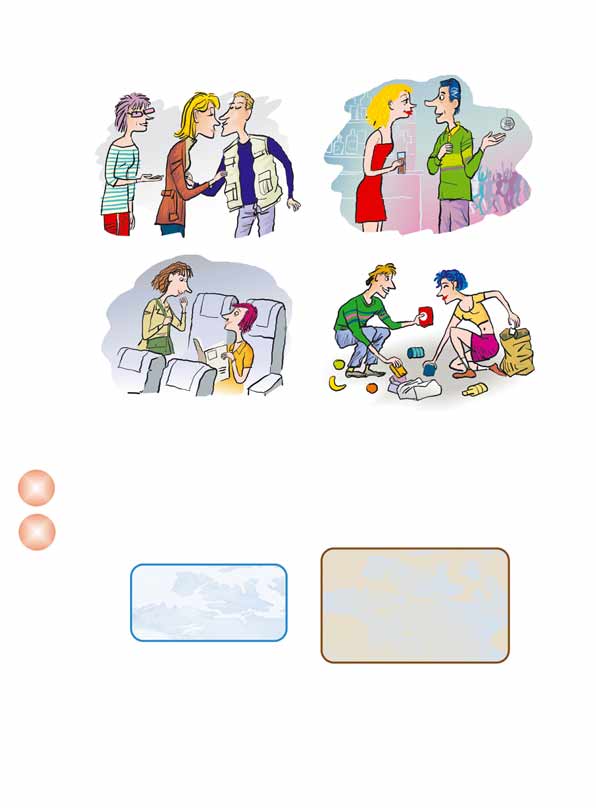 l e c c i ó n 10 a) Mira estos dibujos en los que dos personas se conocen y elige la expresión correspondiente a cada situación.