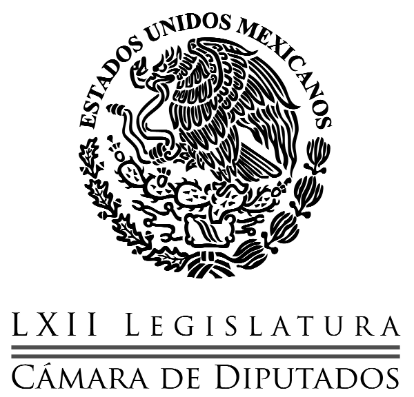 Gaceta Parlamentaria Año XVIII Palacio Legislativo de San Lázaro, jueves 5 de marzo de 2015 Número 4228-II CONTENIDO Declaratoria de publicidad de dictámenes De las