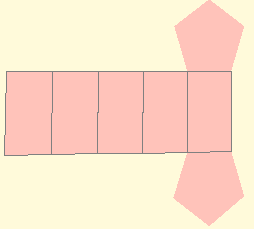 Prisma recto pentagonal y su desarrollo 2. Tipos de Poliedros Desarrollo de un prisma.