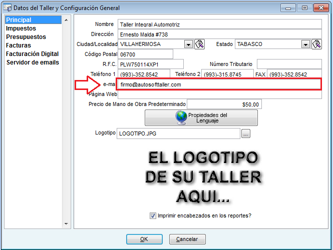 Guía básica para el uso de la facturación electrónica para México con AutoSoft Taller Ver. 4.
