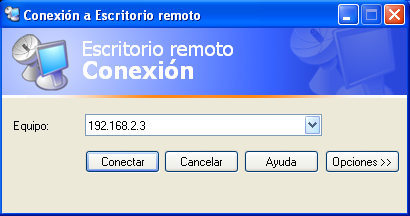 6. TERMINAL SERVER EN WINDOWS SERVER 2003 Paso 11. Para iniciar una conexión al servidor de Terminal Server se debe tener instalado "Conexión a Escritorio remoto".