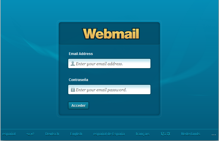 b. Utilizar el correo vía Webmail. Puedes acceder a tu correo en cualquier navegador tal como lo haces para una cuenta de Gmail o Hotmail desde la siguiente dirección: http://tudominio.