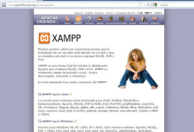 XAMPP es un servidor independiente de plataforma, software libre, que consiste principalmente en la base de datos MySQL, el servidor web Apache y los intérpretes para lenguajes de script: PHP y Perl.