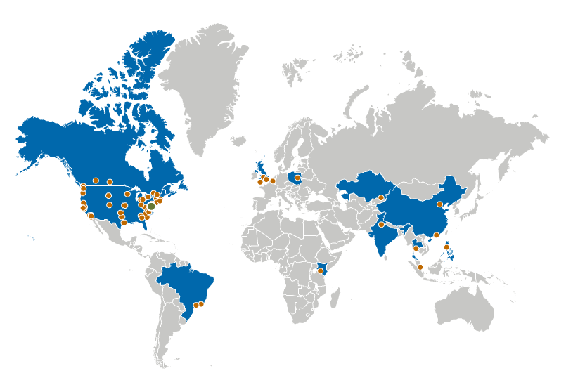 ICF EJECUTOR DEL PROYECTO ICF tiene más de 3.500 empleados mundialmente, con 30 oficinas en los Estados Unidos y dos nuevas en Brasil.