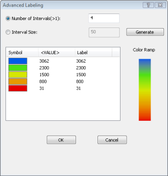 herramienta de geoprocesamiento Agregar mapa de color para agregar el esquema de color a su dataset ráster.
