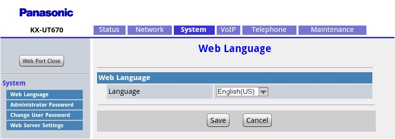 Sección 4 Programación del interface del usuario Web El idioma utilizado para la unidad no cambia aunque se cambie el idioma para el interface del usuario Web. 4.5.1.