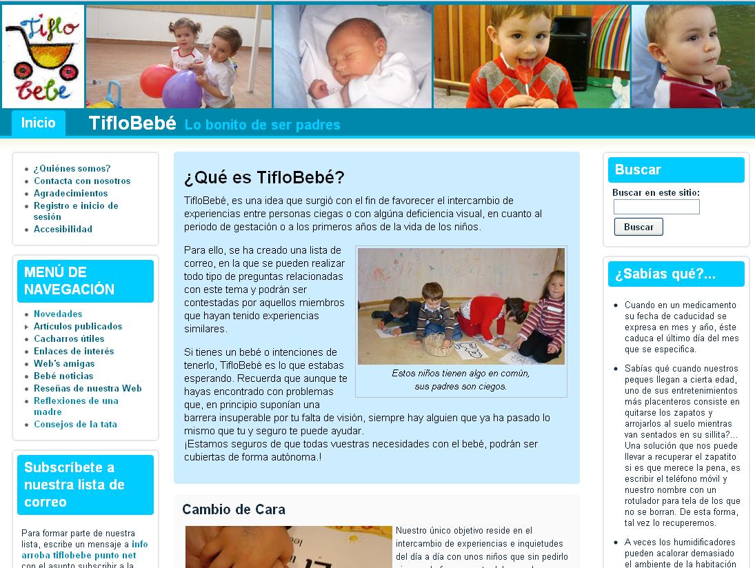 Los proyectos de nuestros alumnos José María Ortiz Silva Sevilla, España Sitios web con Drupal: tiflobebe.