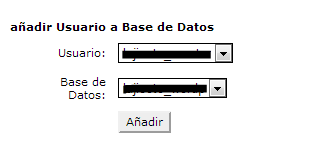 Ahora, creamos la base de datos, por default, el nombre de la base va a llevar el nombre de usuario de la cuenta del hosting seguida de un guión bajo y el campo donde irá el nombre de la base de