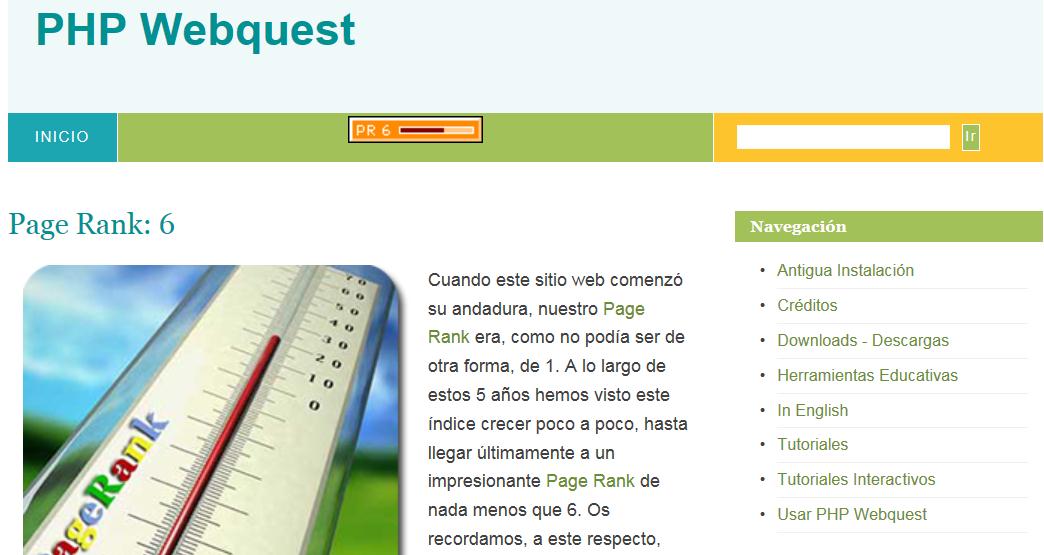 Vamos a crear una Miniquest en el sitio PHP Webquest Sigue los pasos de este tutorial para que