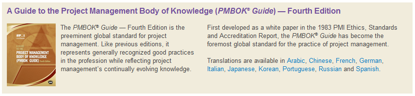 El origen de PMI Fundado en 1969, el Project Management Institute (PMI, www.pmi.