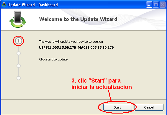 1. Ubique el archivo de actualizacion del Dashboard, debe estar guardado en su PC, este tiene el nombre: 2.