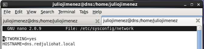 Aquí ponemos la dirección y el nombre del servidor DNS para ayudarlo con la resolución de nombres.
