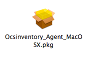 Si desea utilizar el agente MacOSX OCS en versiones anteriores de Mac OS X, debe utilizar el viejo OCS MacOSX 1.1 beta1 agente.