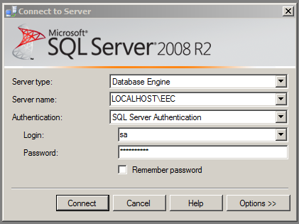 Identificación del usuario para acceder al servidor de SQL: existen dos modos de autenticación para entrar a SQL: modo de autenticación de Windows y modo mixto.