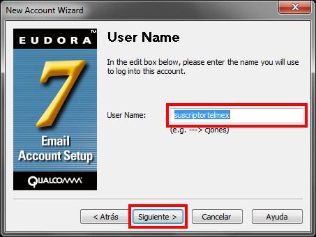 - Luego aparecerá la pantalla para ingresar el Incoming Email Server en el cual se debe ingresar pop.cable.net.