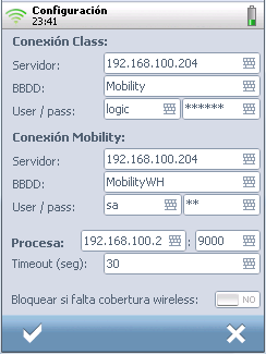 Mobility Live PDA Client Gestor de mensajes.
