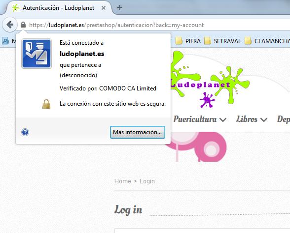 Y, tras ir al enlace View certificates, comprobar lo siguiente: - Navegadores Firefox