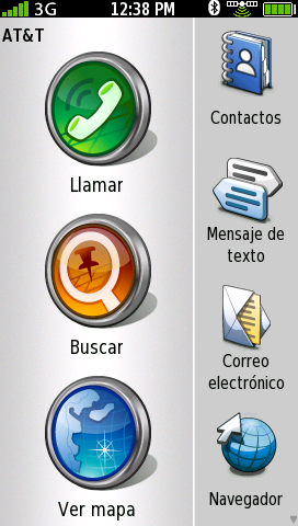 Configurar la unidad nüvifone Iconos de la pantalla Inicio Iconos principales Icono Descripción Tócalo para realizar una llamada.